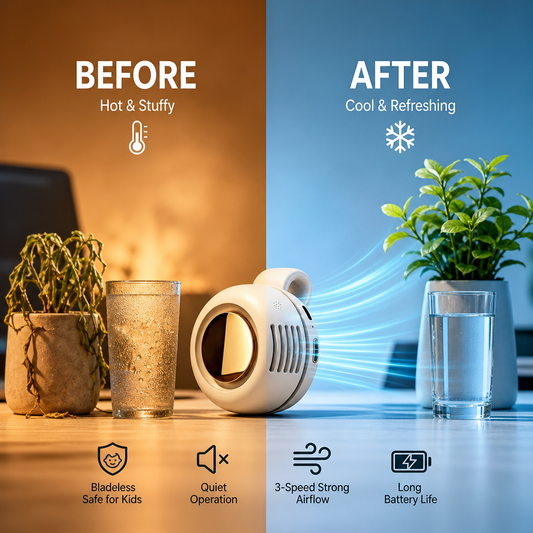 Mini Ventilateur Rotatif 360°