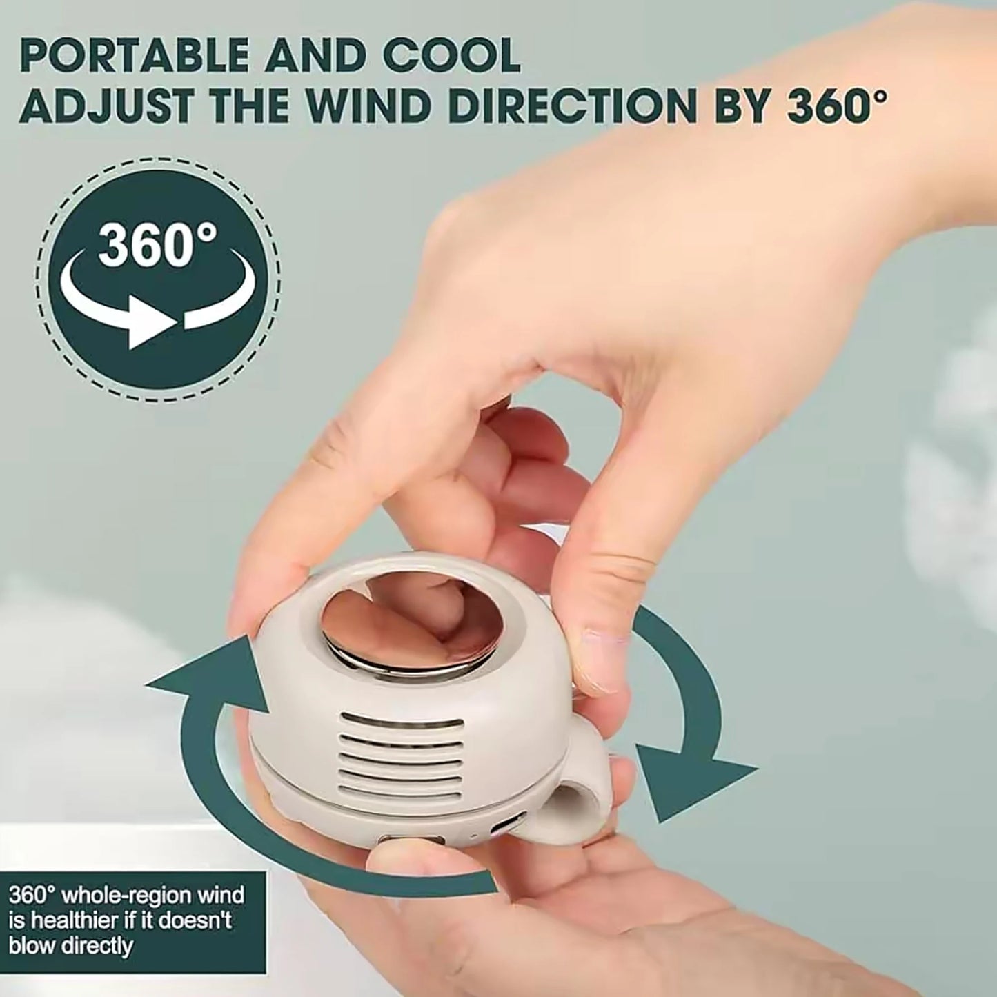 Mini Ventilateur Rotatif 360°