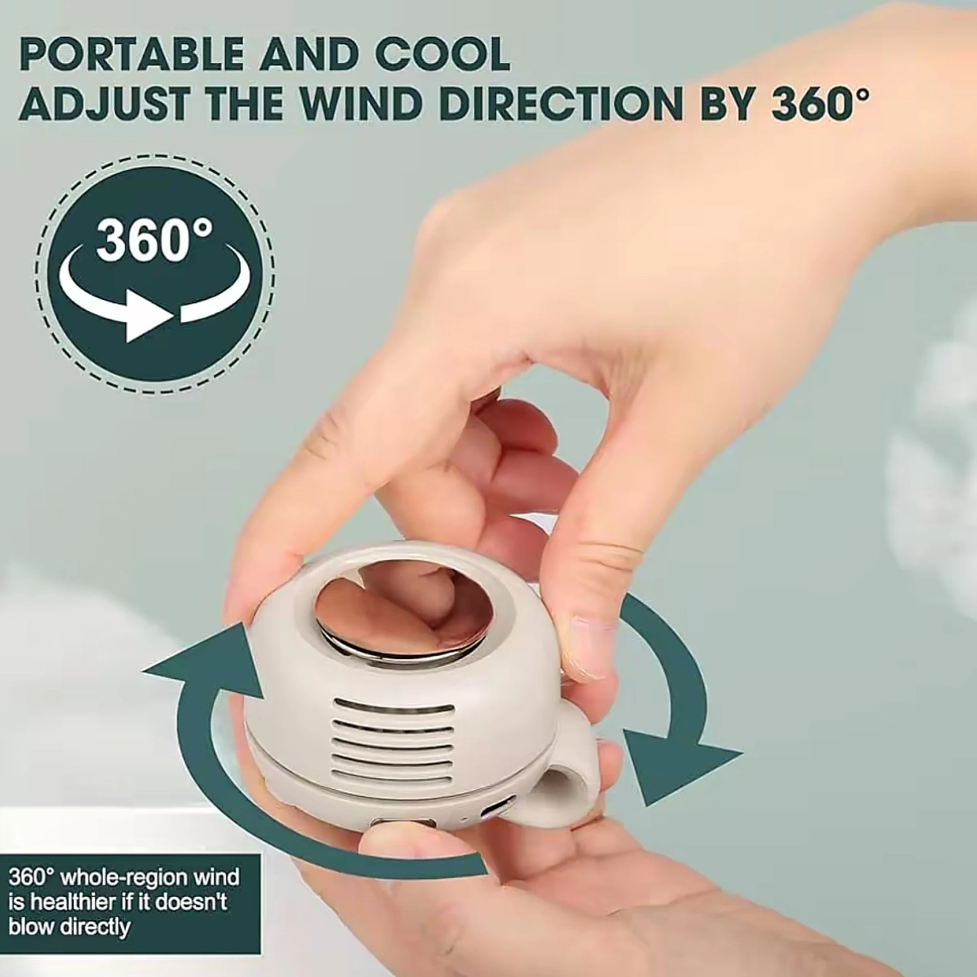 Mini Ventilateur Rotatif 360°